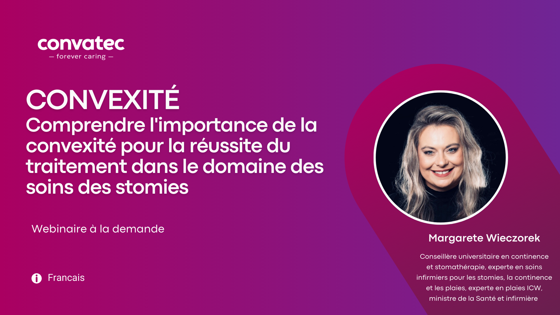 Bannière de webinaire avec informations, allemand, à la demande